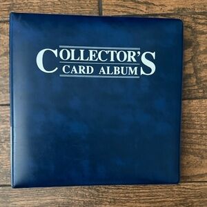 Collector’s Card Binder Album with Padded Cover & Clear Index Spine Slot